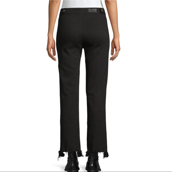 NEW RTA BLACK DISTRESSED BUTTON FRONT JEANS - Picture 5 of 7